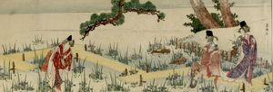 Katsushika Hokusai - Women Gathering Iris