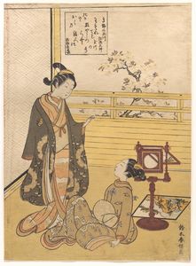 Suzuki Harunobu - Boy, Girl And Viewing Glass