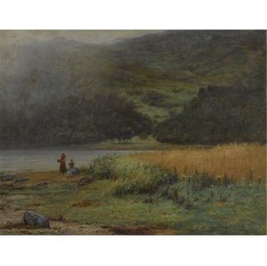 Joseph Henderson - Mother And Child By A Loch