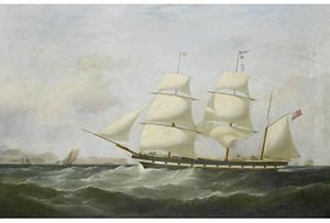 Samuel Walters - The Barque Walter Morrice Calling For A Pilot Off Point Lynas