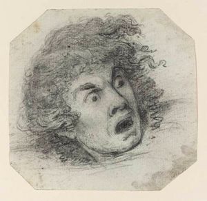 Nathaniel Dance-Holland - Study Of A Head With An Expression Of Horror
