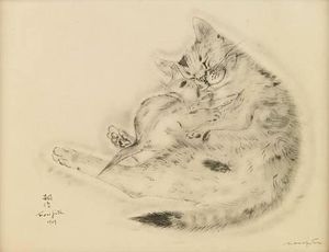 Léonard Tsugouharu Foujita - From A Book Of Cats
