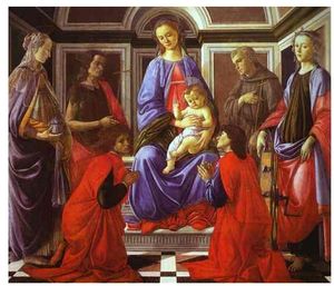 Sandro Botticelli - Madonna And Child With Six Saints