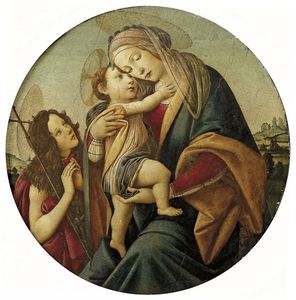 Sandro Botticelli - The Madonna And Child With The Young Saint John The Baptist