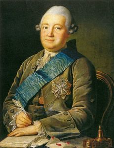 Carl Ludwig Johann Christineck - Portrait Of Adam Vasilevich Olsufyev