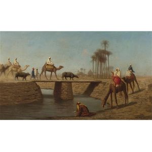 Charles Théodore Frère (Bey) - A Bridge, High Egypt