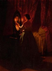Johann Mongels Culverhouse - Woman At A Mirror