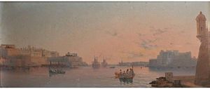 Luigi Maria Galea - The Grand Harbour At Dawn