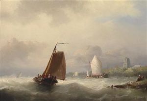 Nicolaas Riegen - Sailing Boats By The Coast