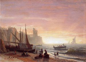 Albert Bierstadt - The Fishing Fleet