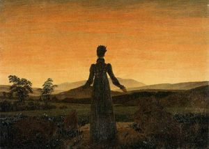 Caspar David Friedrich - woman before the rising sun