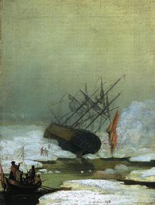 Caspar David Friedrich - wreck by the sea