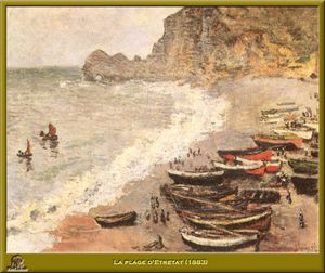 Claude Monet - La Plage D_Etretat