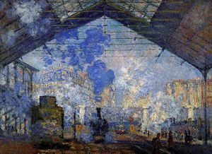 Claude Monet - Saint Lazare station Sun