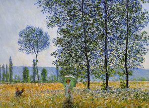 Claude Monet - Sunlight effect poplars Sun