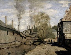 Claude Monet - the stream of robec rouen