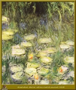 Claude Monet - nympheas matin partie gauche