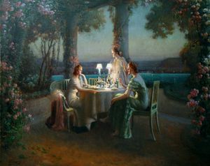 Delphin Enjolras - on the terrace by the lake of annecy