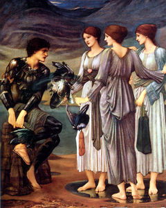 Edward Coley Burne-Jones - the arming of perseus