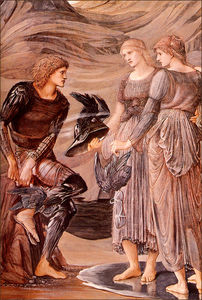 Edward Coley Burne-Jones - The Arming Of Perseus (Detail)