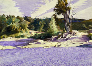 Edward Hopper - White River at Sharon