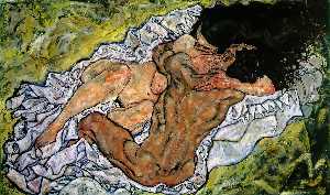Egon Schiele - Embrace (Lovers II) - - ,