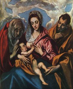 El Greco (Doménikos Theotokopoulos) - Holy Family (The Virgin of the Good Milk)