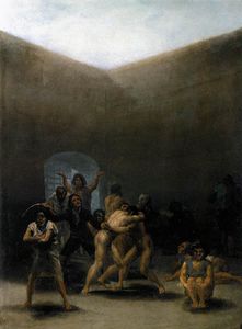 Francisco De Goya - The Yard of a Madhouse