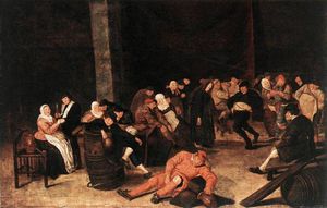 Frans Hals - harmen peasants at a wedding feast