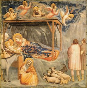  Museum Art Reproductions Nativity Birth of Jesus by Giotto Di Bondone (1267-1337, Italy) | WahooArt.com