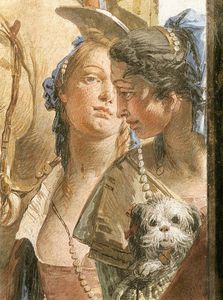 Giovanni Battista Tiepolo - Palazzo Labia The Banquet of Cleopatra (detail - )
