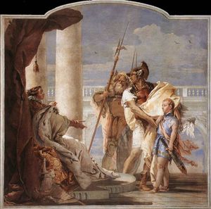 Giovanni Battista Tiepolo - Villa Valmarana Aeneas Introducing Cupid Dressed as Ascanius to Dido