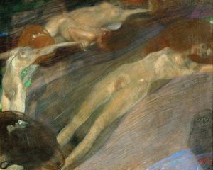 Gustav Klimt - moving water