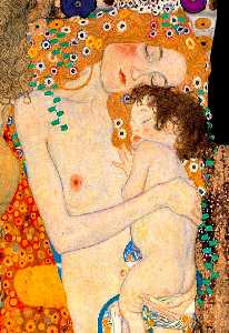 Gustave Klimt - The Three Ages of Woman (Detail)