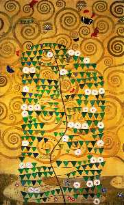 Gustave Klimt - Tree of Life (Stoclet Frieze)