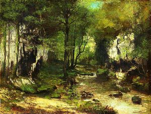 Gustave Courbet - The Stream of the Puits-Noirs