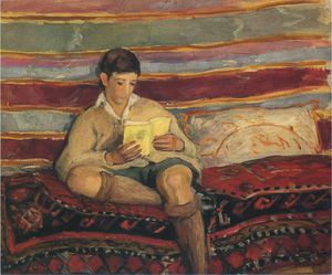 Henri Lebasque - young boy reading