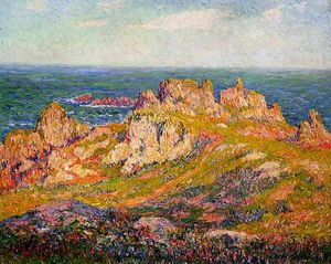 Henri Moret - Rocks by the Sea