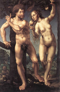 Jan Gossaert (Mabuse) - Adam and Eve