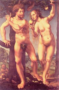 Jan Gossaert (Mabuse) - Adam and Eve in Paradise