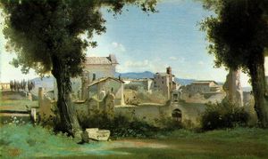 Jean Baptiste Camille Corot - View from the Farnese gardens, Rome