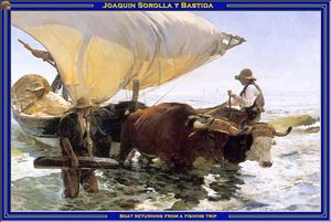 Joaquin Sorolla Y Bastida - Boat returning from a fishing trip