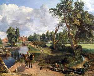 John Constable - Flatford Mill (Scene on a Navigable River)