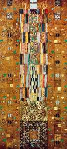 Gustave Klimt - Stoclet Frieze, Golden Knight