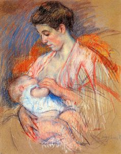 Mary Stevenson Cassatt - mother jeanne nursing her baby