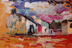 Henri Matisse - Paysage à Arcueil Huile sur carton Nice, Musée Matisse