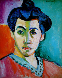 Henri Matisse - Portrait de Madame Matisse, ou La Raie Verte Huile sur Toile Copenhague, Statens Museum for Kunst