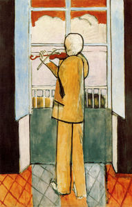 Henri Matisse - Le Violoniste à a fenêtre, Nice, Hôtel Beau Rivage Huile sur Toile Paris, Musée national d-Art Moderne