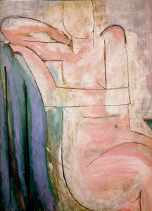 Henri Matisse - Nu rose assis Huile sur Toile Collection Particulière