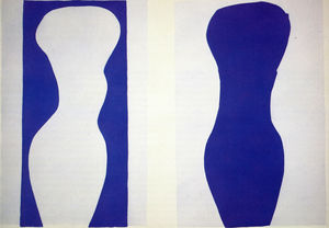 Henri Matisse - Formes Gouache découpée pour Jazz Paris, Musée national d-Art Moderne
